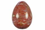 Colorful, Polished Petrified Wood Egg - Madagascar #286083-1